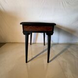 Coiffeuse ancienne style Napoléon III – Bois noirci et loupe de noyer