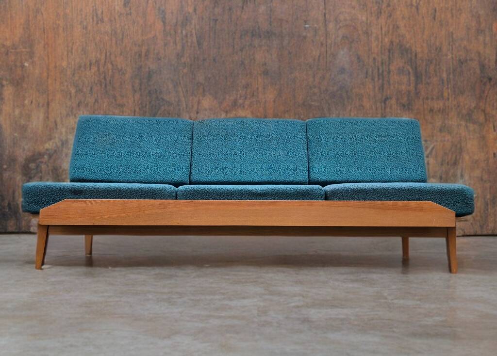 Lysecky Nabytok sofa bed, Czech vintage 1960s