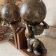 Pair of large vintage Mercurio d'Oro bookends