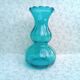 Vase bleu vintage H 22 cm