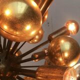 Atomic Brass Ceiling Suspension by Dorothee Becker for Cosack, 1970s.