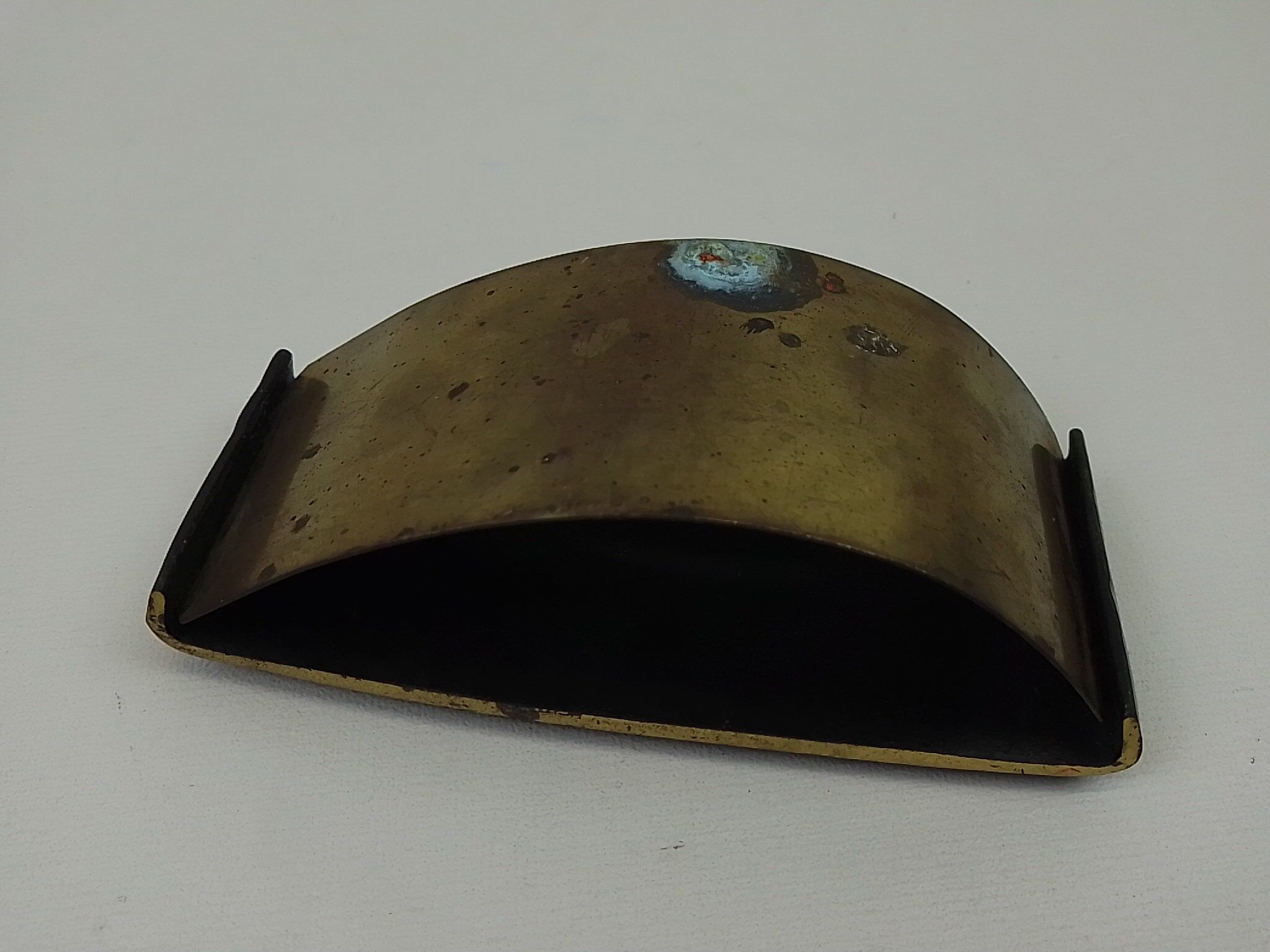 Old brass desk set, 3 pieces