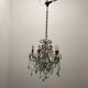 Green Murano Macaroni Chandelier 1950’s