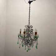 Green Murano Macaroni Chandelier 1950’s