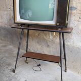 Vintage television & its furniture