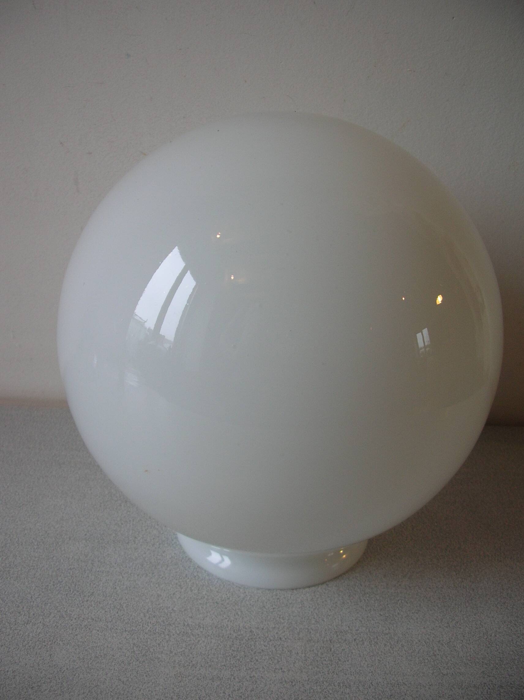 Old white opaline ball globe lampshade 20 cm chandelier lamp fixture 01/11B