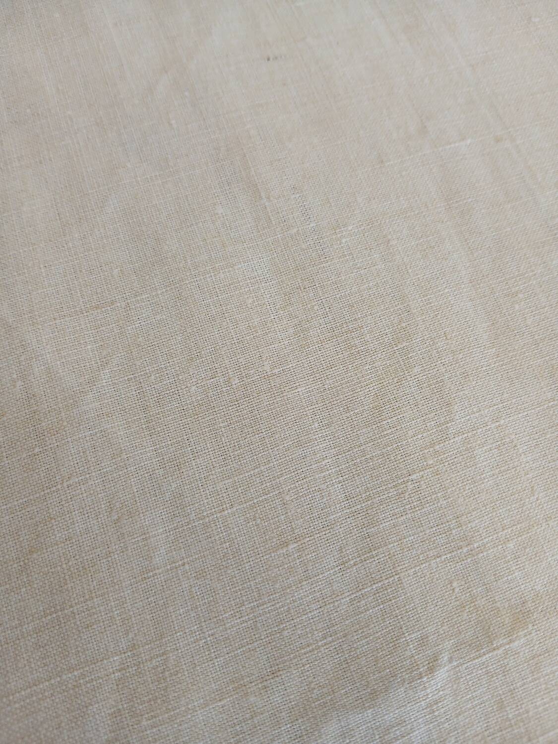 Pure linen canvas sheet/tablecloth/curtain "Blue flower"