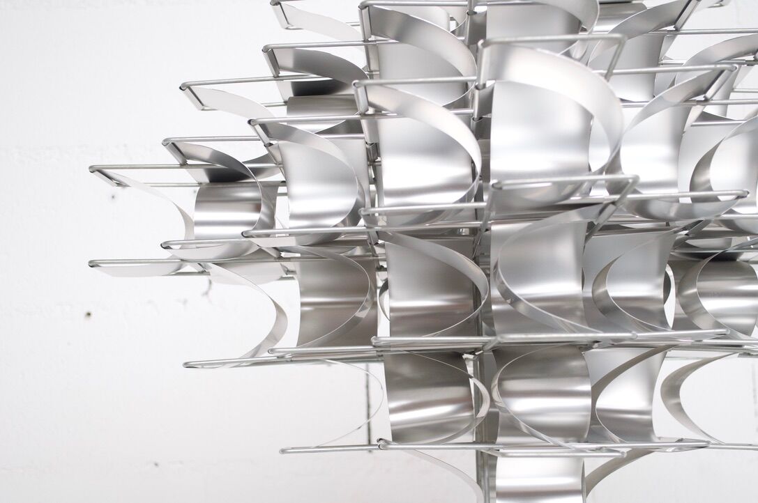 Aluminium chandelier, Cassiopeia model, by Max Sauze, 70