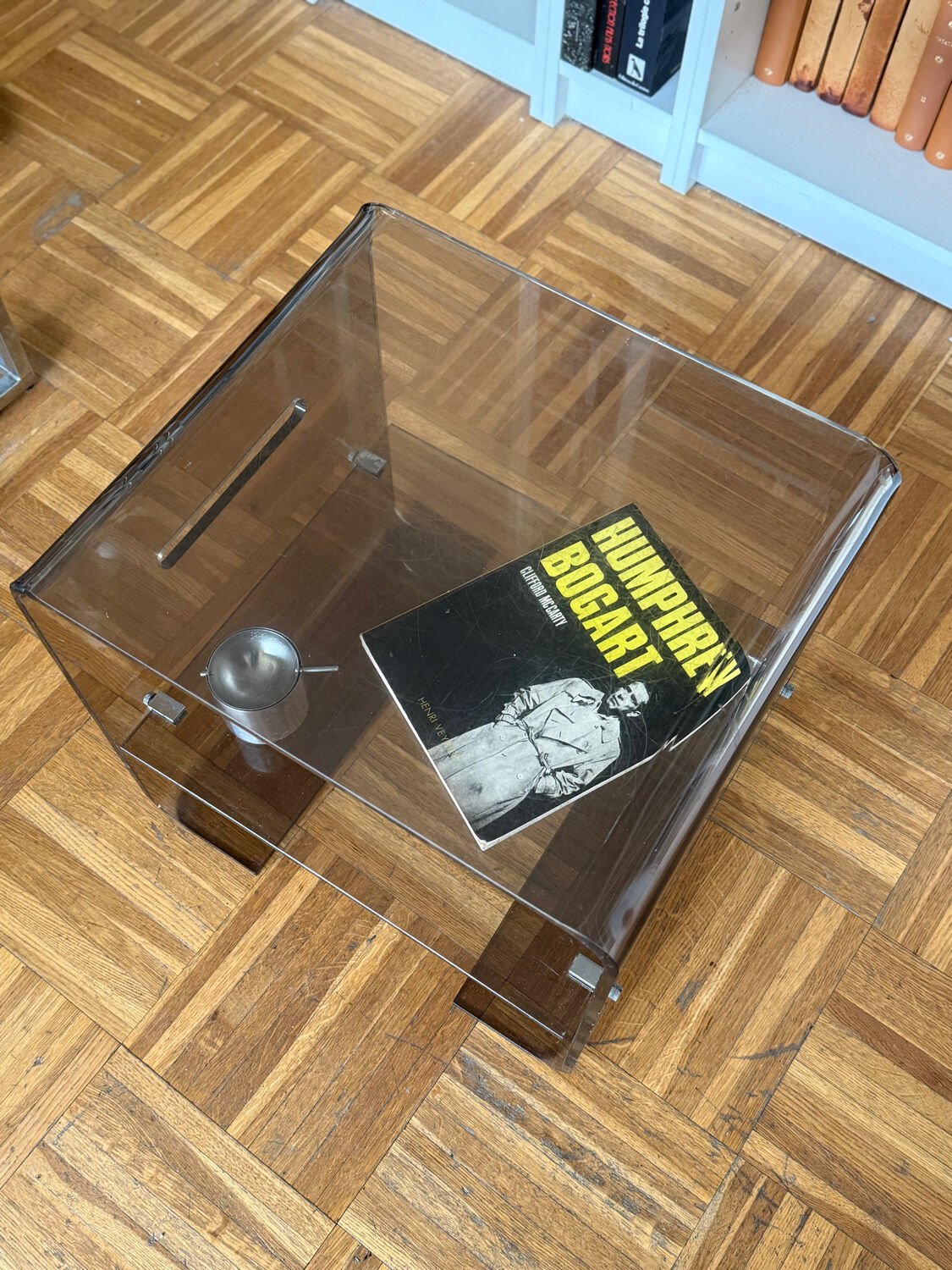 Smoked Plexiglas coffee table