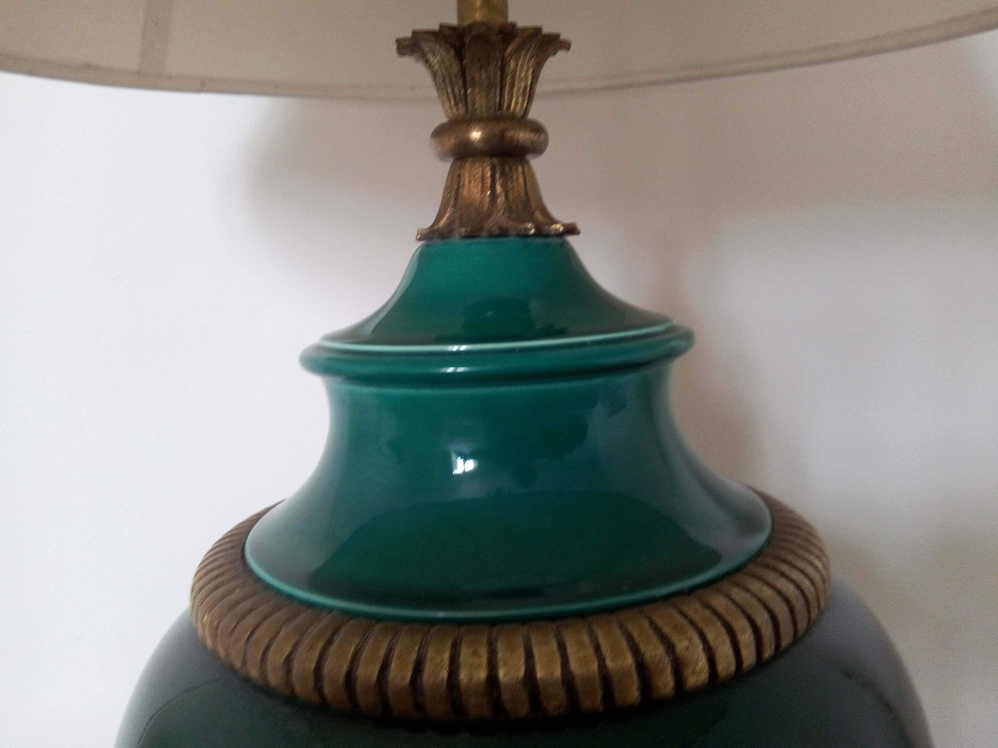 Ceramic baluster lamp
