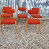 Chaises vintage style scandinave