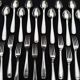 Alfenide 37-piece cutlery set for Christofle Saturne model