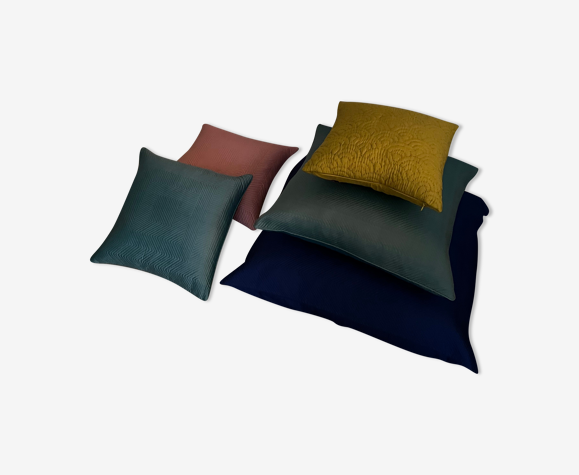 Lot de 5 Coussins en soie