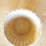 Wicker paper basket