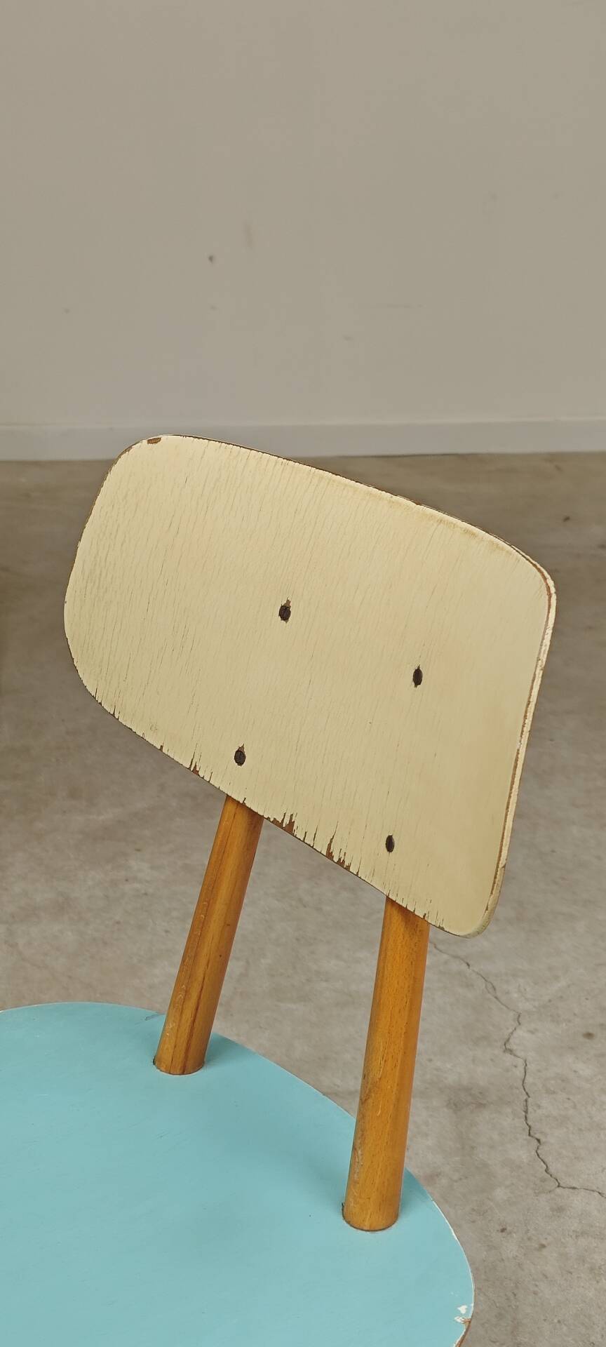 Lot de 4 chaises bois TON Bystrice ( Thonet ) bleu clair , lot 2