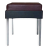 Strafor stool from the 50s in chrome and imitation leather