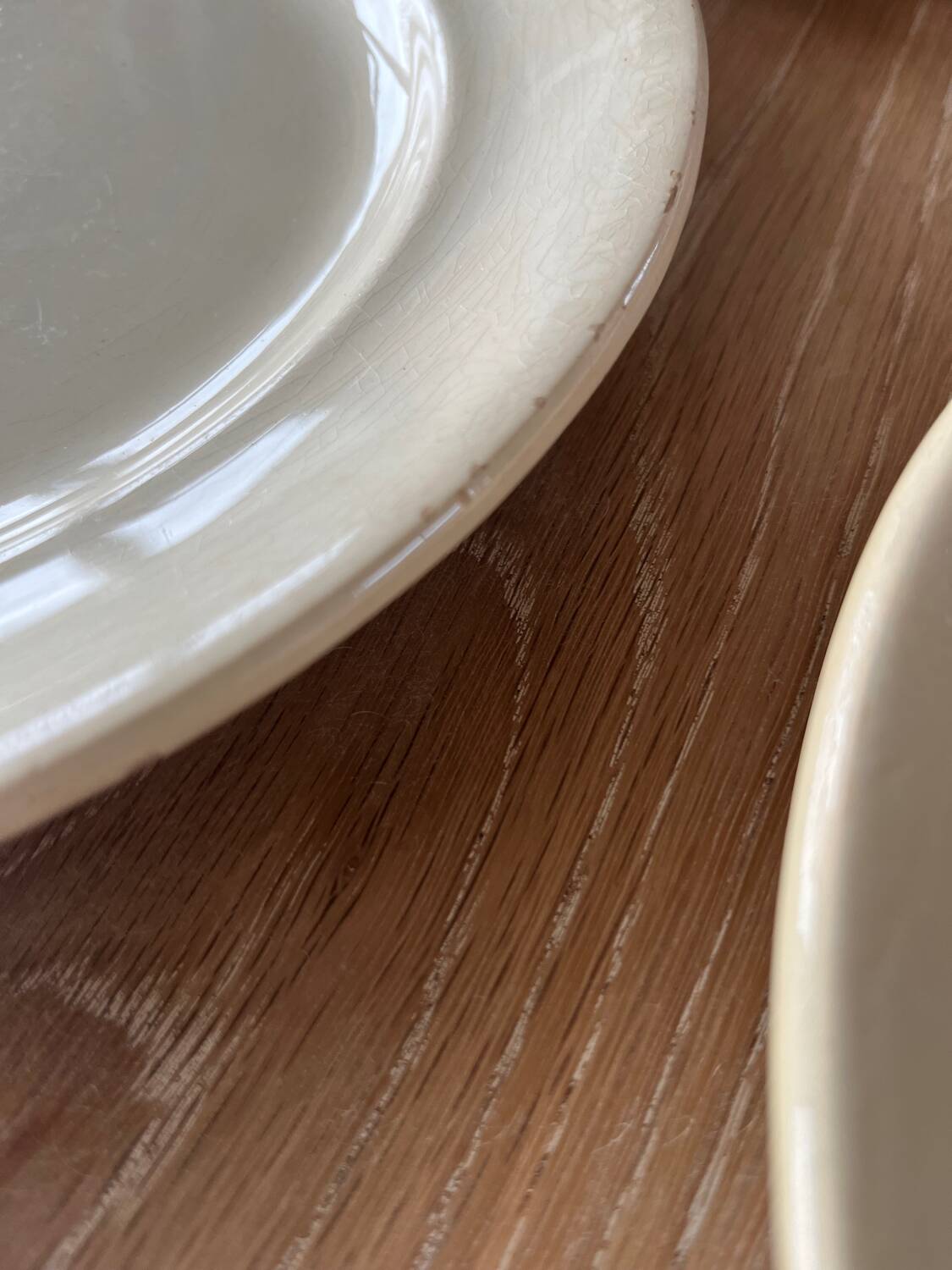 8 very old dinner plates Digoin & Sarreguemines