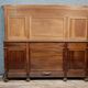 Very large Renaissance style center bed in carved walnut circa 1850