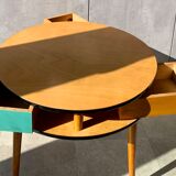 Table à trois tiroirs pivotants des années 1960