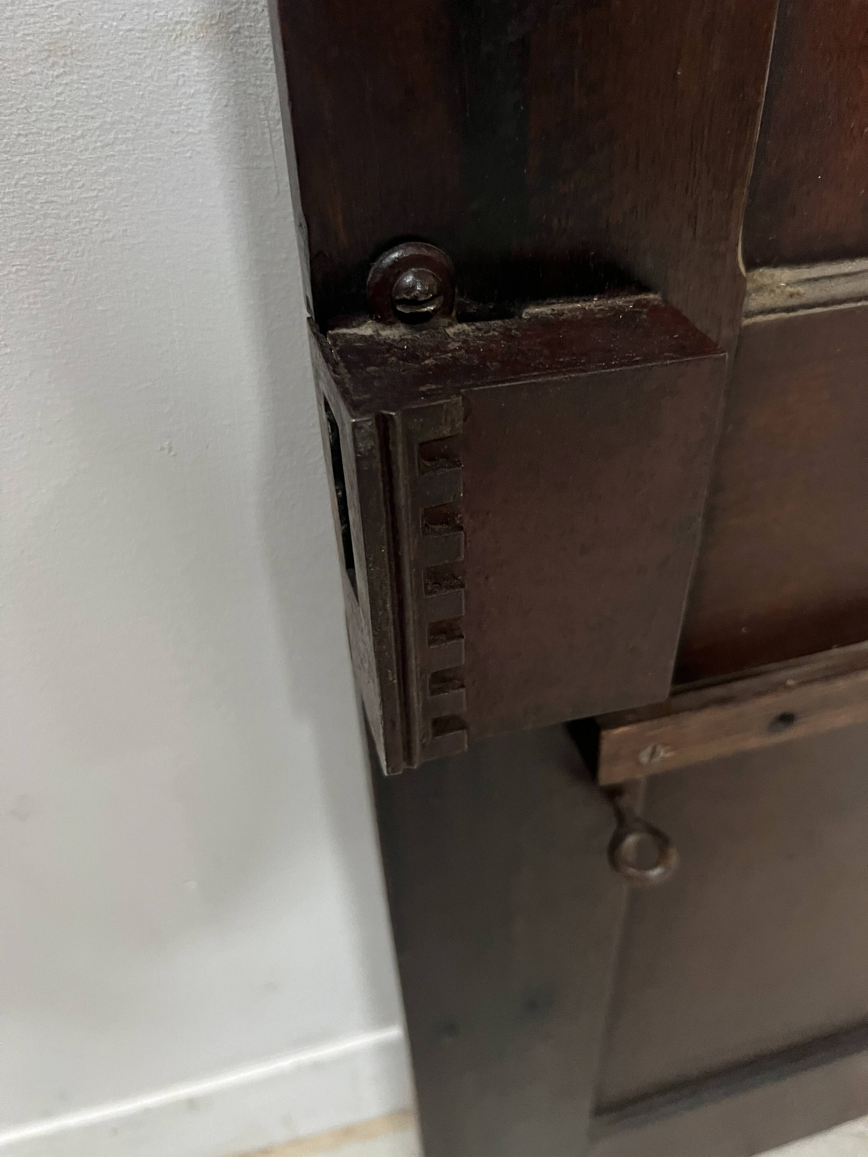 Pair of 18th-century solid walnut double-panel doors