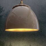 Beige ceramic lamp and decorative bowl