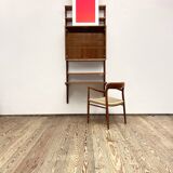 Small Mid-Century Modern Wall Unit,  Royal System with  Desk, Poul Cadovius for Cado, Denmark, 1950s