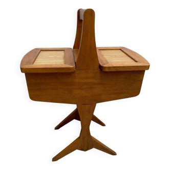 50s/60s wooden seamstress worker