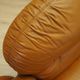 Orange leather sofa, Space Age design, 1960s, production: Italy