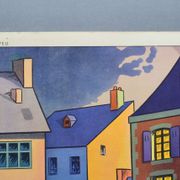 Rossignol educational school poster front and back "the fire" and "the toy store"