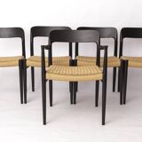 Niels Otto Møller Armchair Black 1960s – Danish Mid-Century Chair Model 56