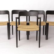 Niels Otto Møller Armchair Black 1960s – Danish Mid-Century Chair Model 56