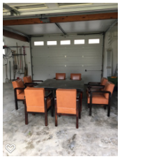 table and its 8 Art Deco chairs