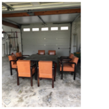 table and its 8 Art Deco chairs