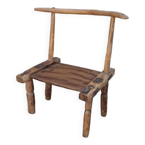 Tabouret ancien en bois. Art africain