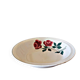 Plat rond creux Choisy Le Roi HBC modèle Vernon motif de roses