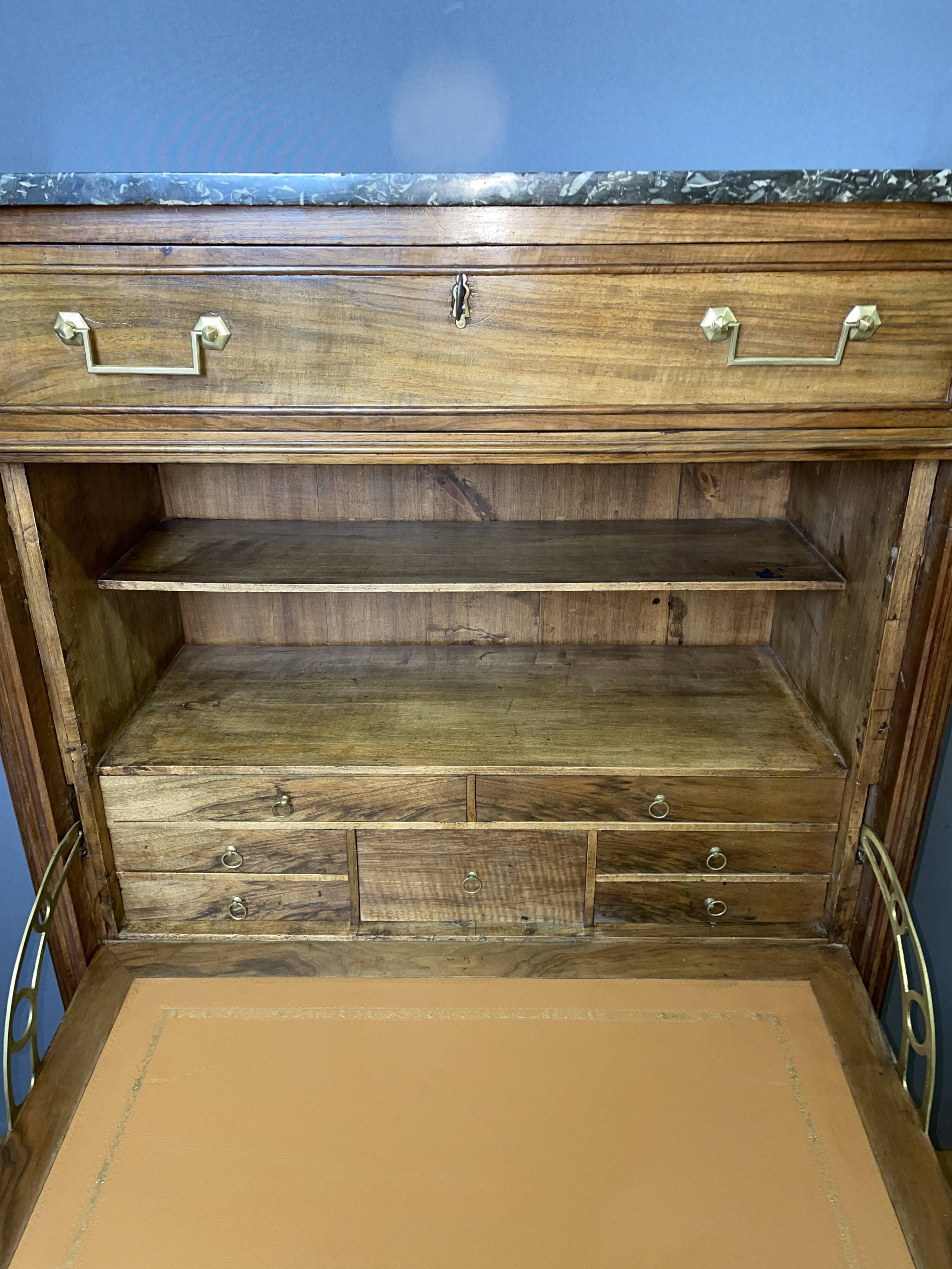 Louis XVI period walnut secretary