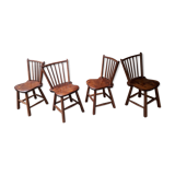 Brutalist mountain chairs, set of 4