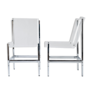Paire de chaises en plexiglass
