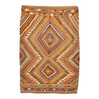 5x7 Rug For Living Room Scandinavian Vintage Kilim Rug, 155x224Cm SK 2309