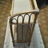 Rattan serving table