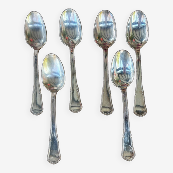 Set of 6 Apollo silver-plated soup spoons