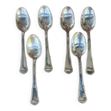 Set of 6 Apollo silver-plated soup spoons