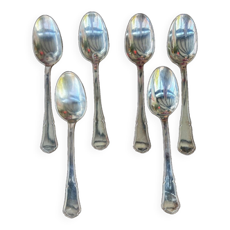 Set of 6 Apollo silver-plated soup spoons
