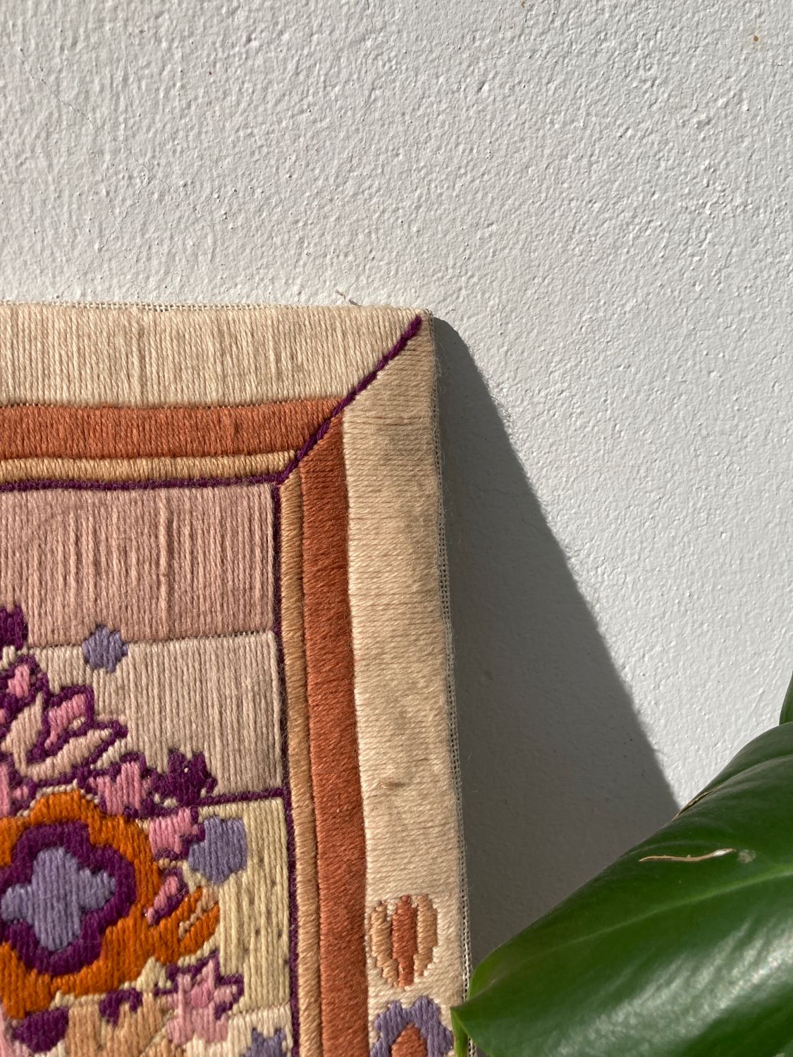 Vintage tapestry portrait of a woman