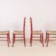 4 chaises de salle à manger Chiavari Spinetto, années 1970, Italie