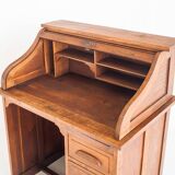 Vintage desk - secretary. Oak wood. France, 1940s