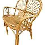 2-seater rattan sofa from the 70s