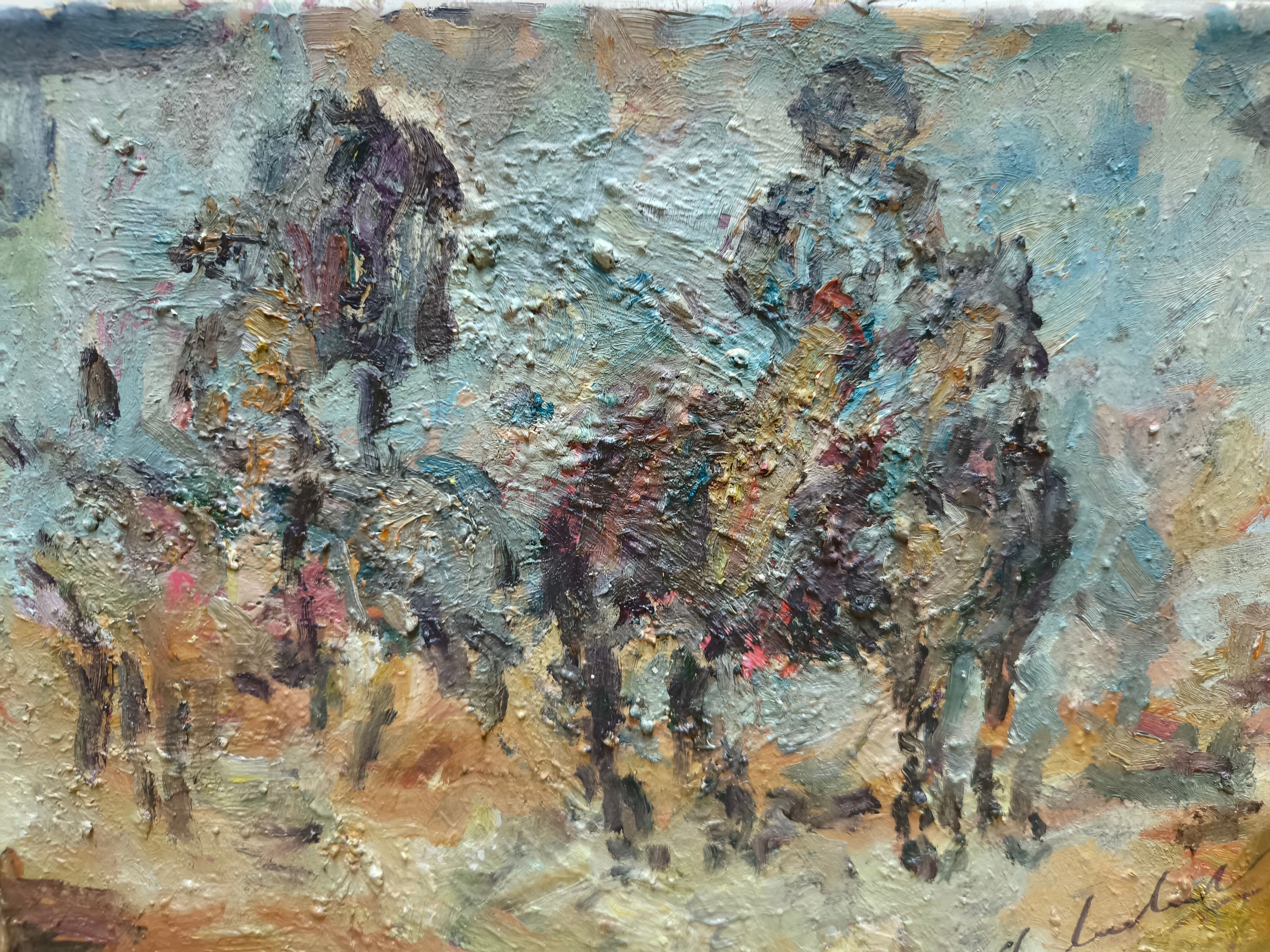 Horses  painting