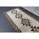 1970s Vintage Turkish Oushak Diamond Wool Runner 83x343