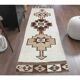1970s Vintage Turkish Hand-Knotted Wool Cotton Beige Runner Rug 85x310